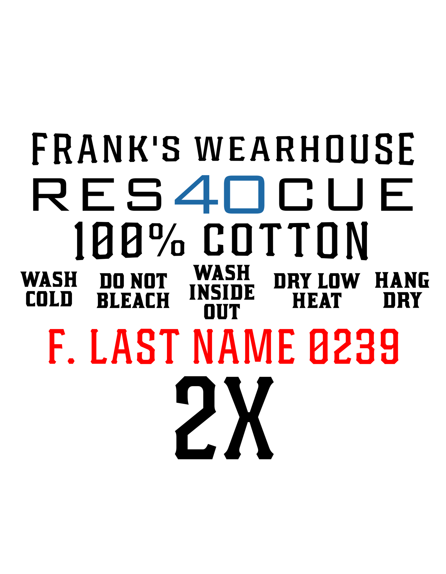 Rescue 40/41 — Port Chester Fire Tee (Blackout Edition)