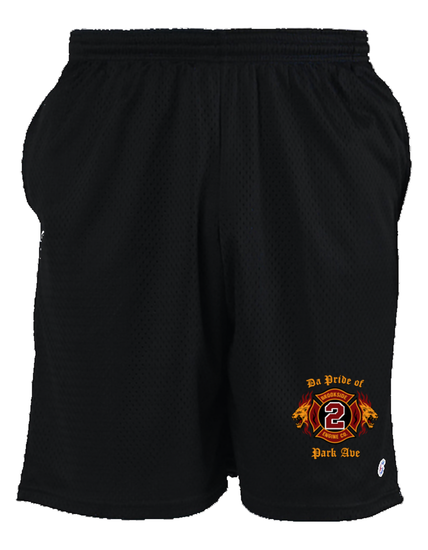 UNIONDALE FD - BROOKSIDE ENGINE Co No 2 - CHAMPION MESH GYM SHORTS