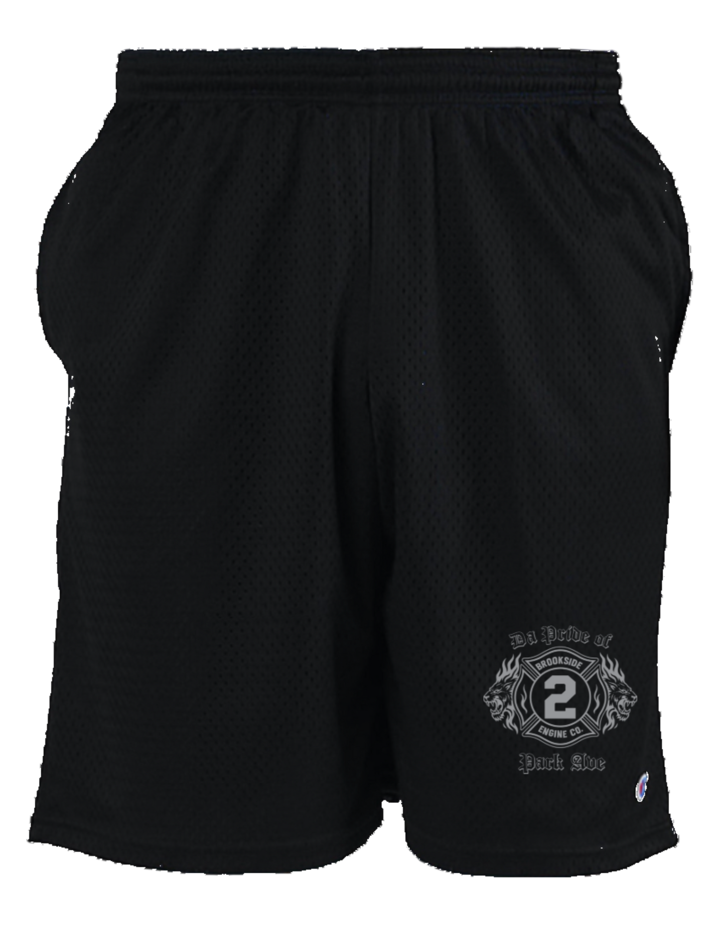 UNIONDALE FD - BROOKSIDE ENGINE Co No 2 - CHAMPION MESH GYM SHORTS