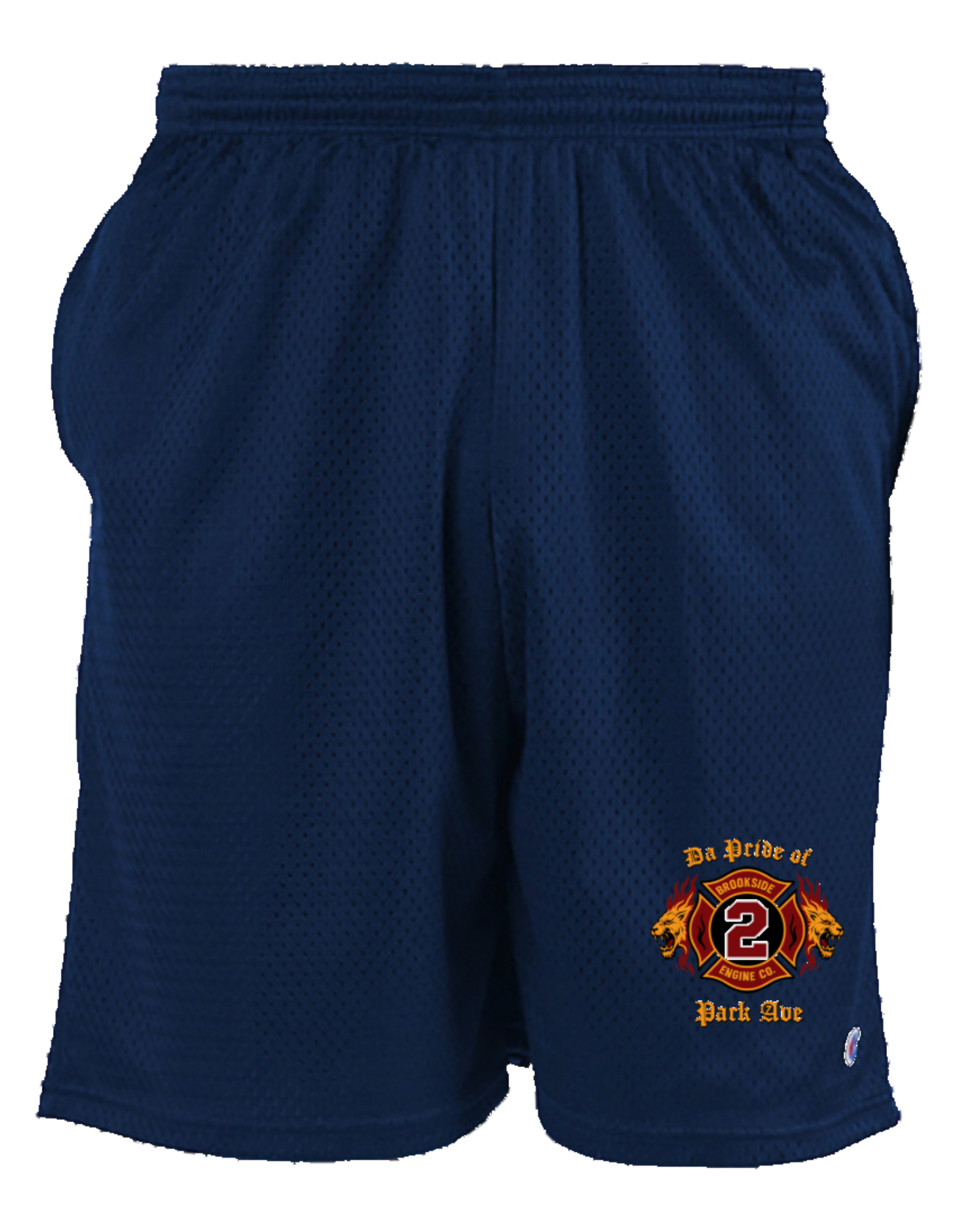 UNIONDALE FD - BROOKSIDE ENGINE Co No 2 - CHAMPION MESH GYM SHORTS
