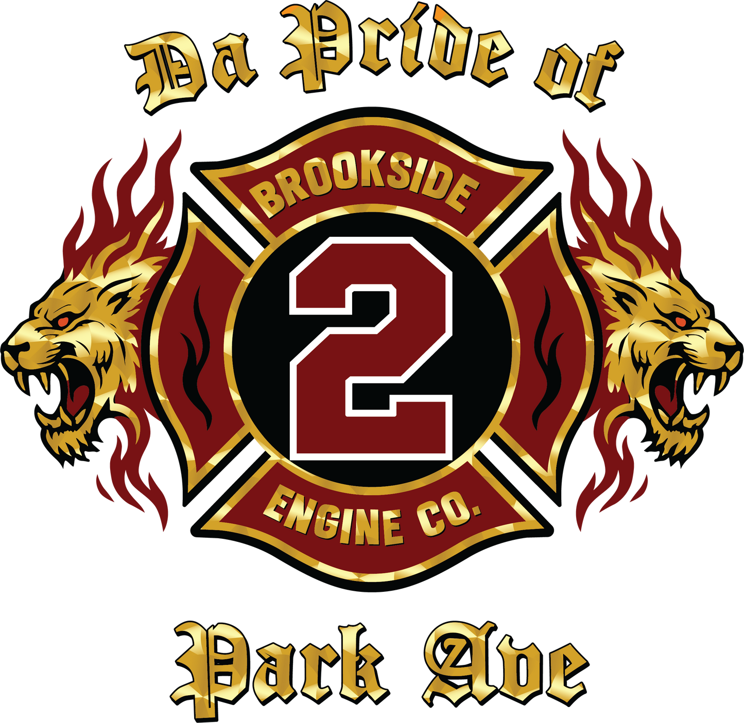 UNIONDALE FD - BROOKSIDE ENGINE Co No 2 - CHAMPION MESH GYM SHORTS