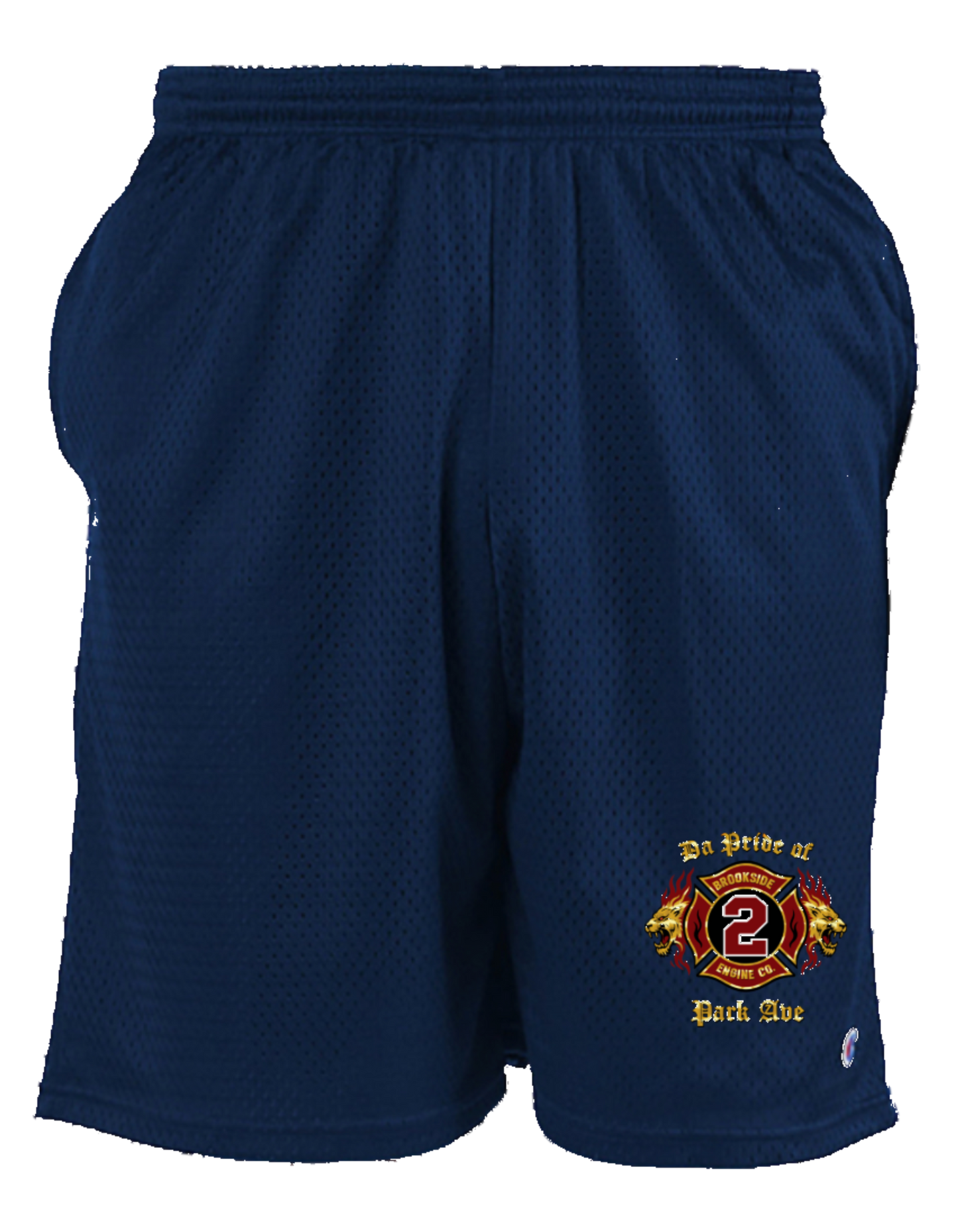 UNIONDALE FD - BROOKSIDE ENGINE Co No 2 - CHAMPION MESH GYM SHORTS