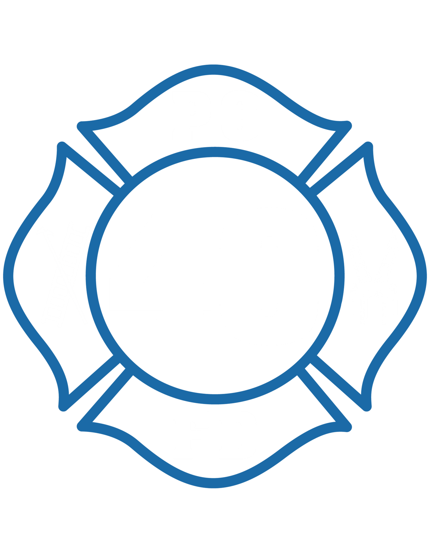 Rescue 40 — Port Chester Fire Tee (Rescue Blue Edition)