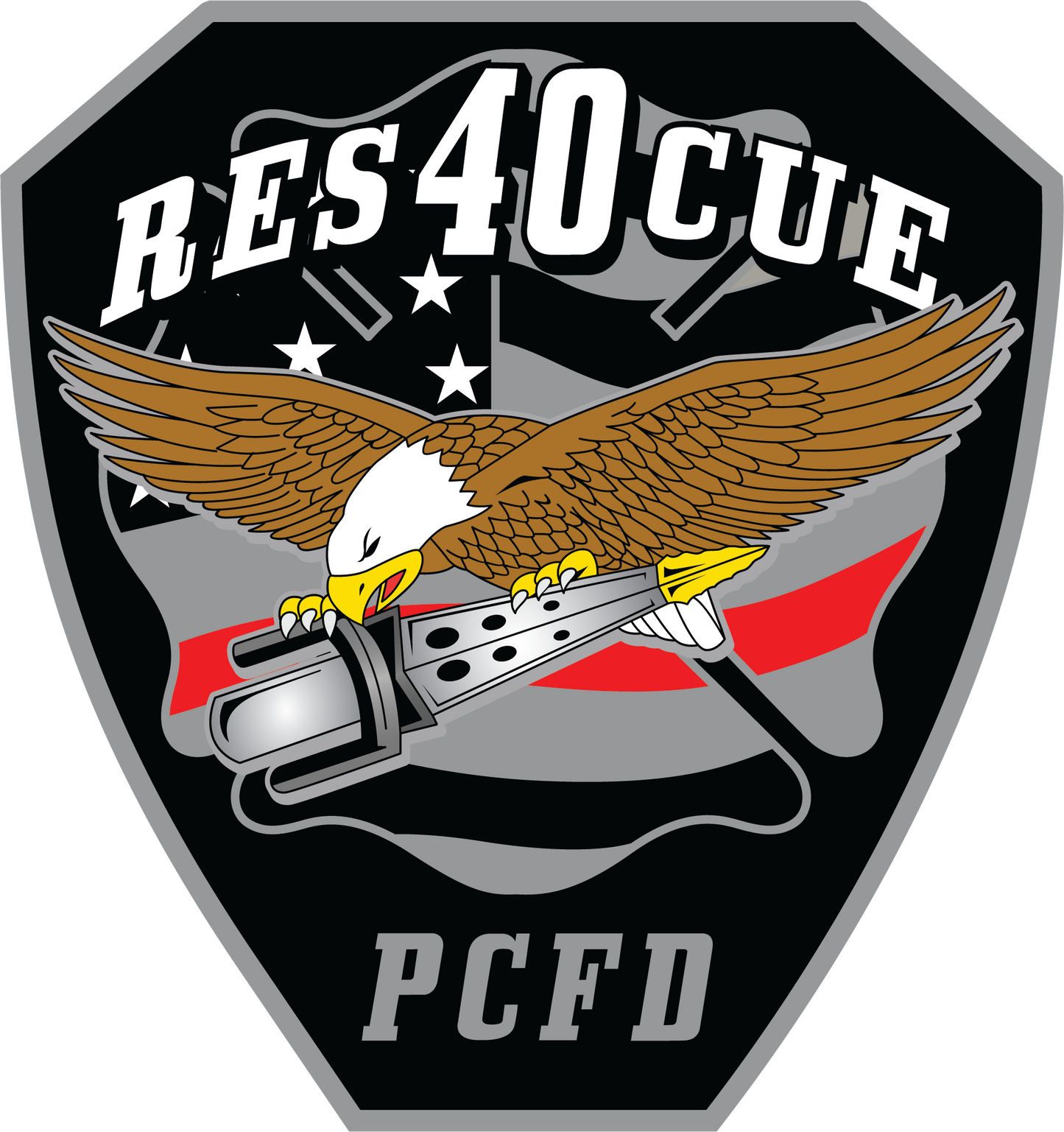 Rescue 40/41 — Port Chester Fire Tee (Blackout Edition)