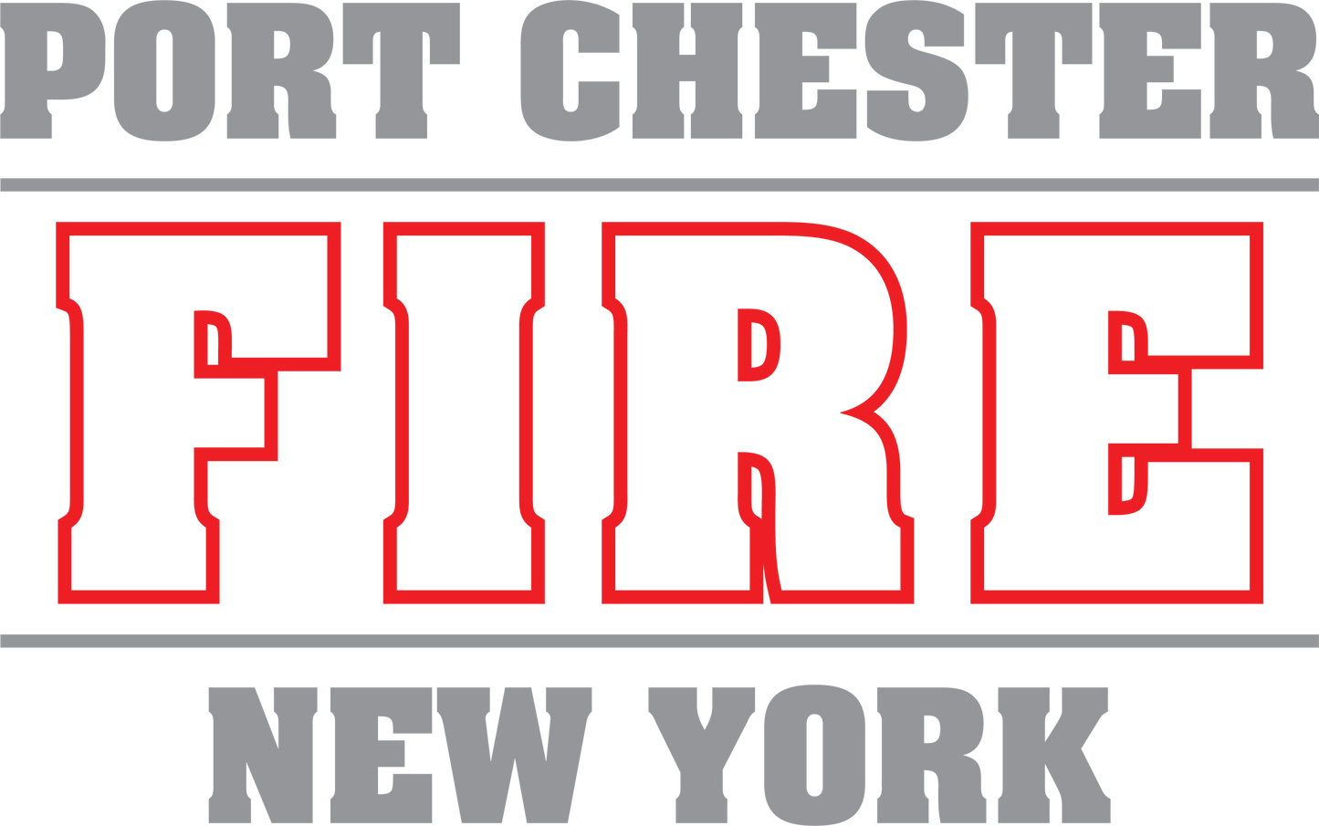 Rescue 40/41 — Port Chester Fire Tee (Gray Edition)