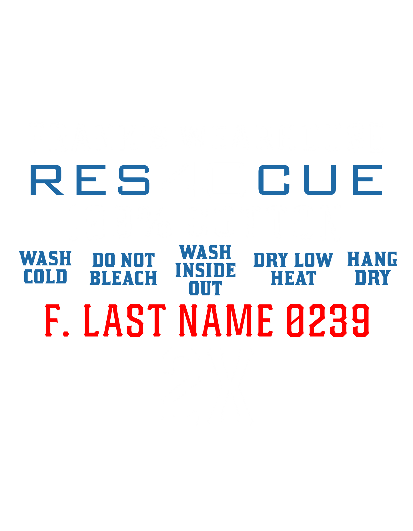 Rescue 40/41 — Port Chester Fire Tee (Western Style Edition)