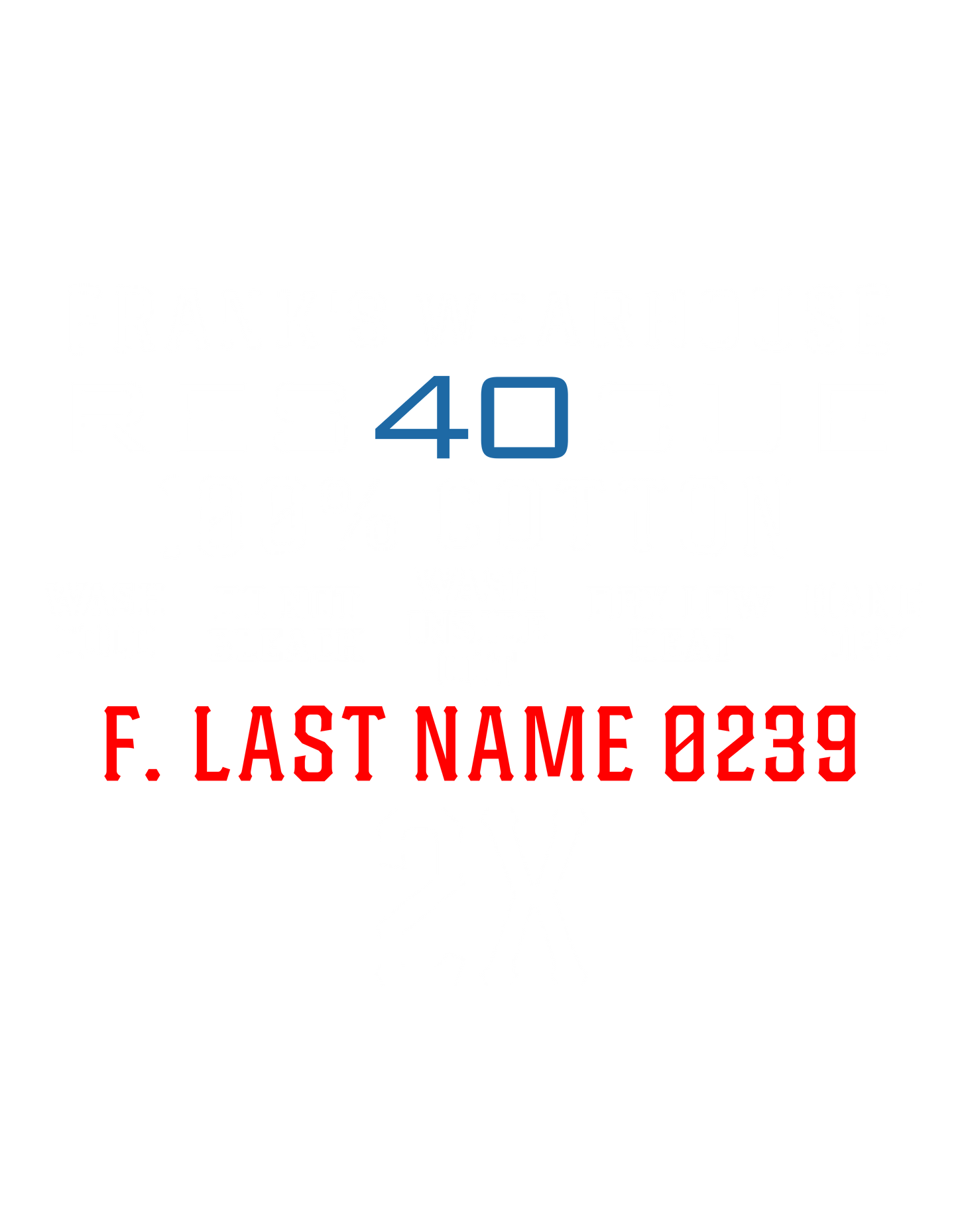 Rescue 40 — Port Chester Fire Tee (White Edition)