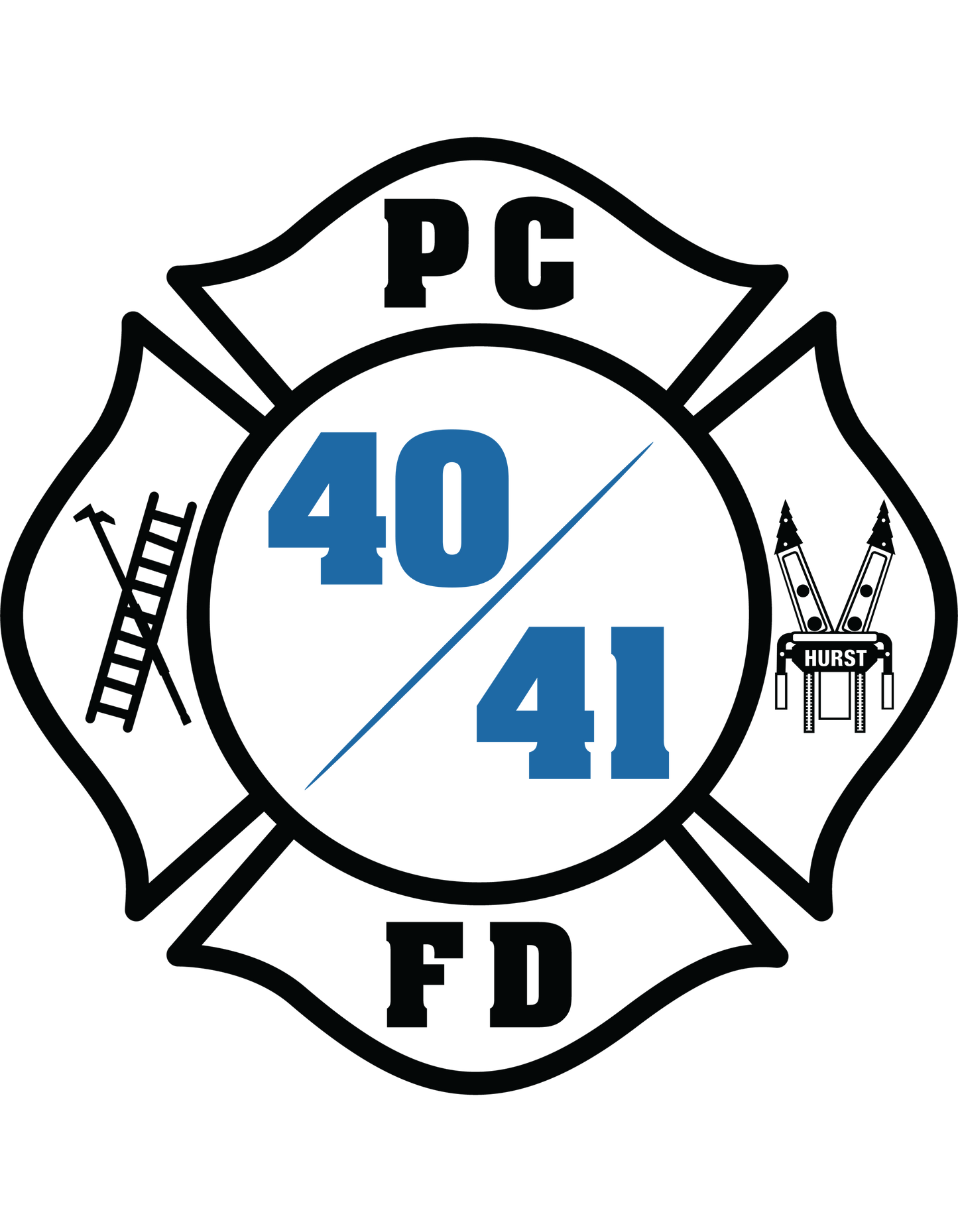 Rescue 40/41 — Port Chester Fire Tee (Blackout Edition)