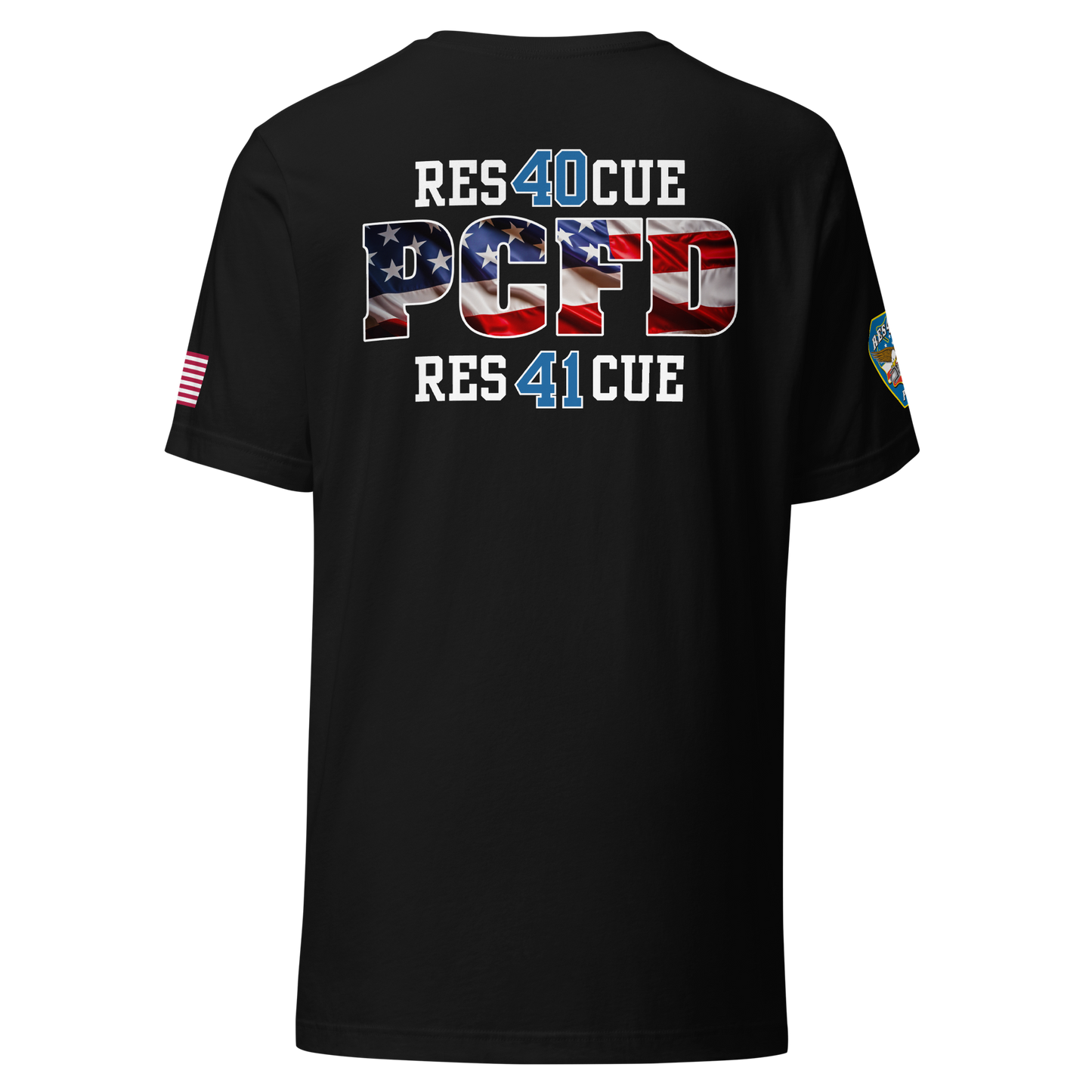 Rescue 40 — PCFD Patriotic Edition Tee