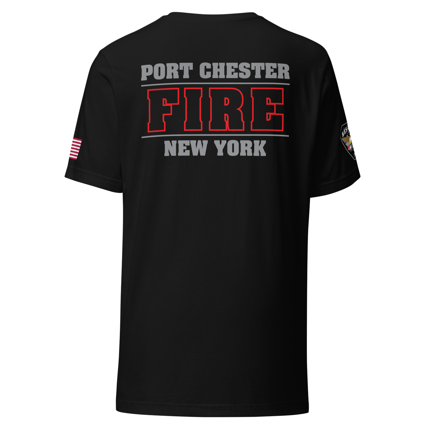 Rescue 40 — Port Chester Fire Tee (Gray Edition)