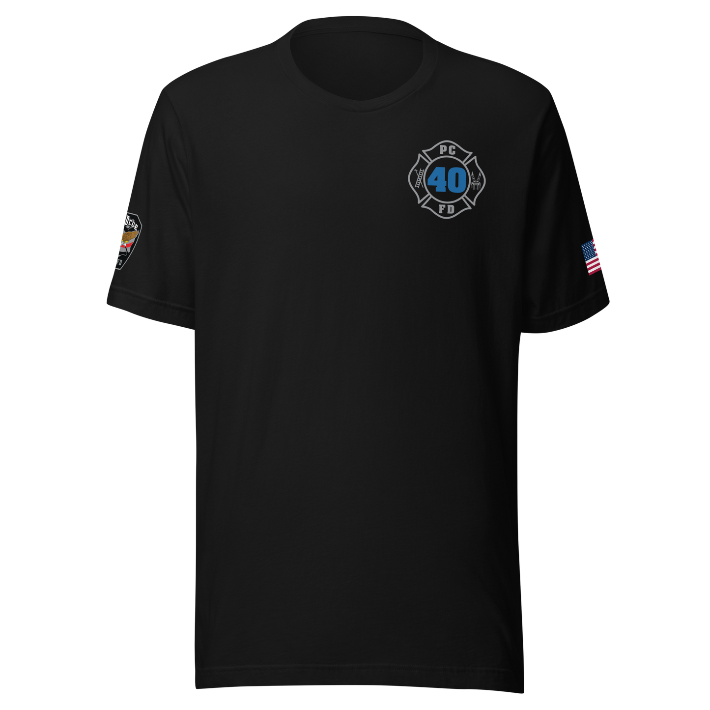 Rescue 40 — Port Chester Fire Tee (Gray Edition)