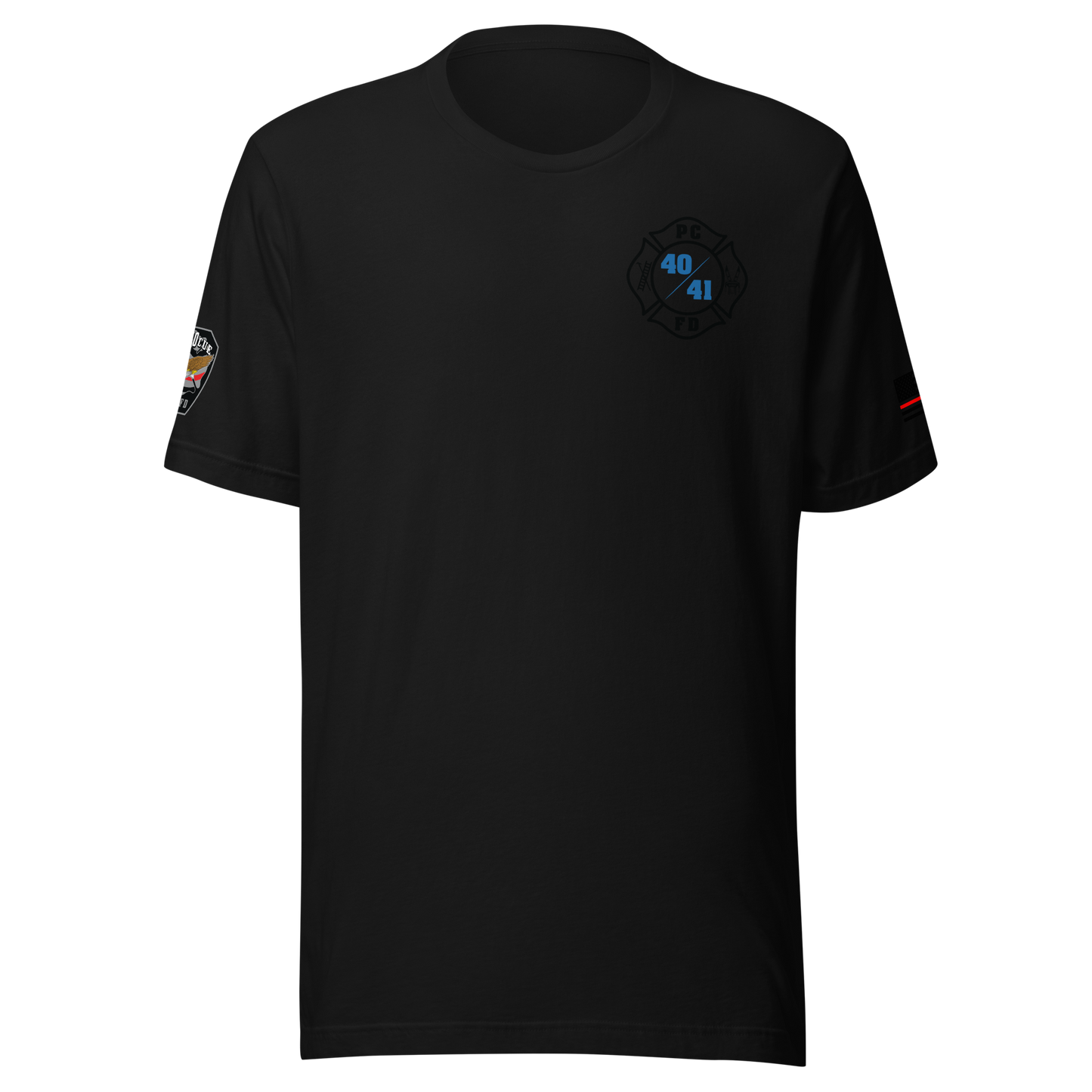 Rescue 40/41 — Port Chester Fire Tee (Blackout Edition)
