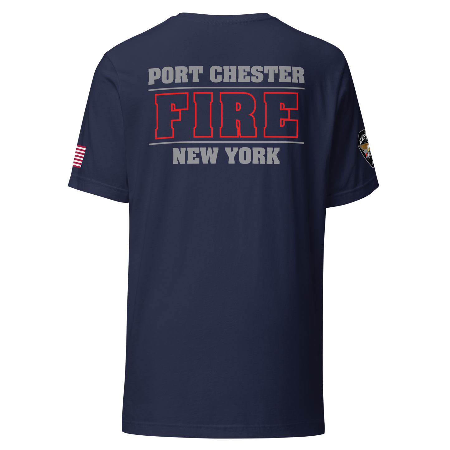Rescue 40 — Port Chester Fire Tee (Gray Edition)