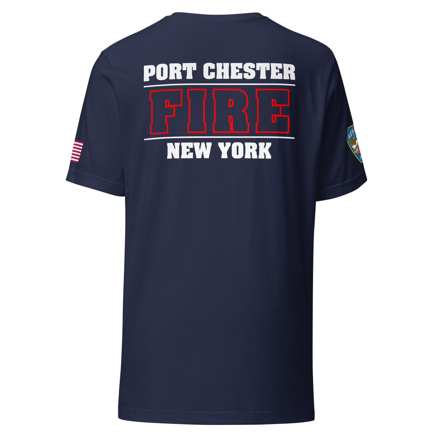 Rescue 40 — Port Chester Fire Tee (White Edition)