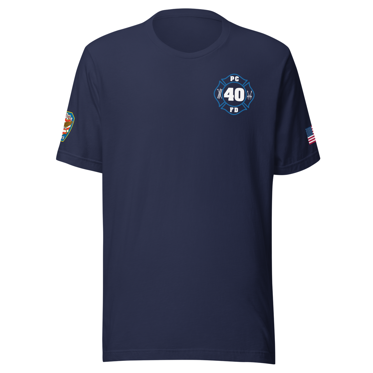 Rescue 40 — Port Chester Fire Tee (Rescue Blue Edition)