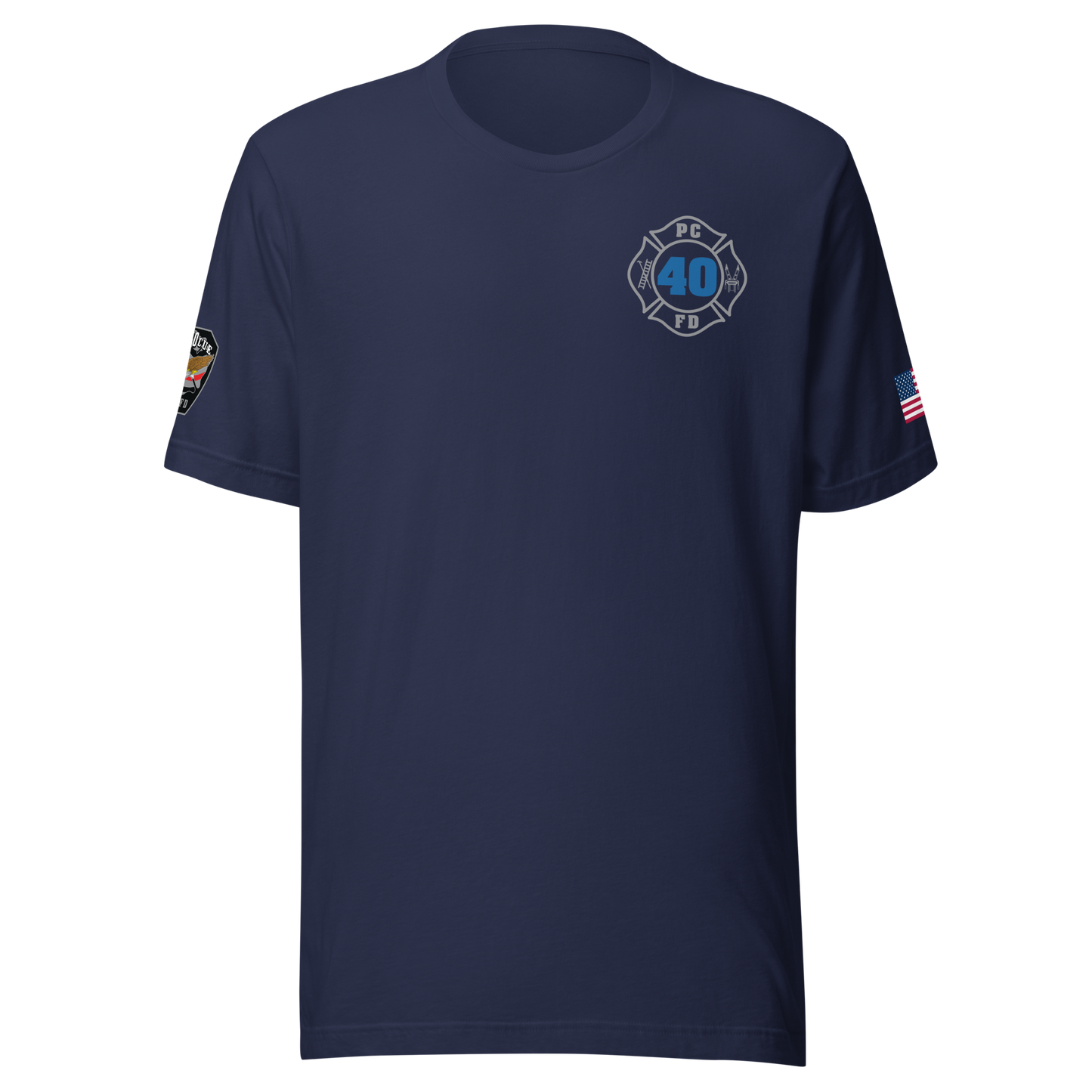 Rescue 40 — Port Chester Fire Tee (Gray Edition)