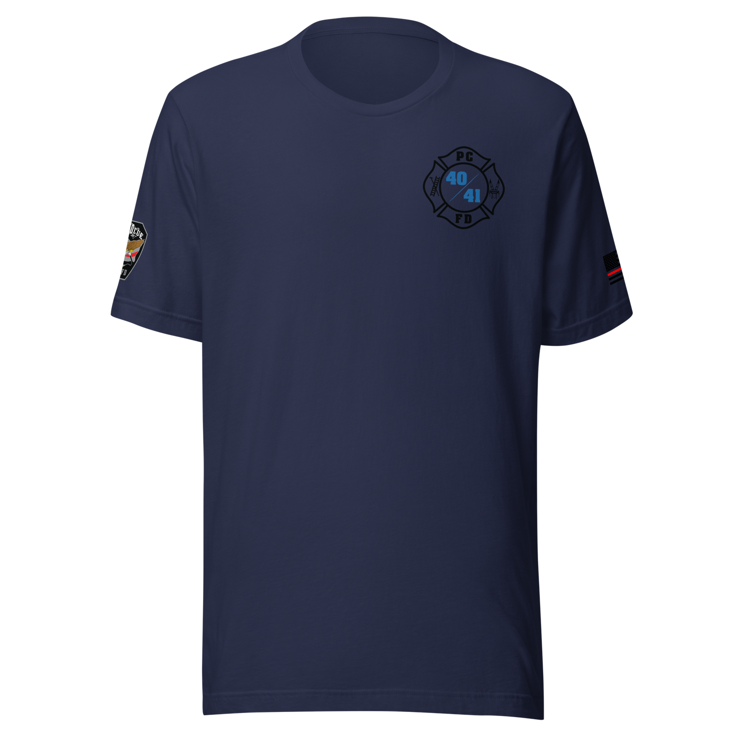 Rescue 40/41 — Port Chester Fire Tee (Blackout Edition)