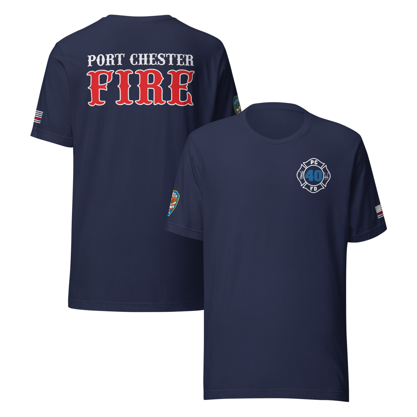 Rescue 40 — Port Chester Fire Tee (Western Style Edition)