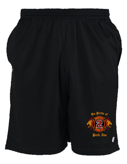 UNIONDALE FD - BROOKSIDE ENGINE Co No 2 - CHAMPION MESH GYM SHORTS