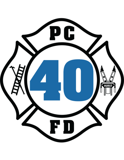 Rescue 40 — Port Chester Fire Tee (Blackout Edition)