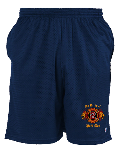 UNIONDALE FD - BROOKSIDE ENGINE Co No 2 - CHAMPION MESH GYM SHORTS