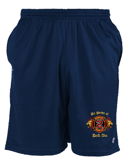 UNIONDALE FD - BROOKSIDE ENGINE Co No 2 - CHAMPION MESH GYM SHORTS