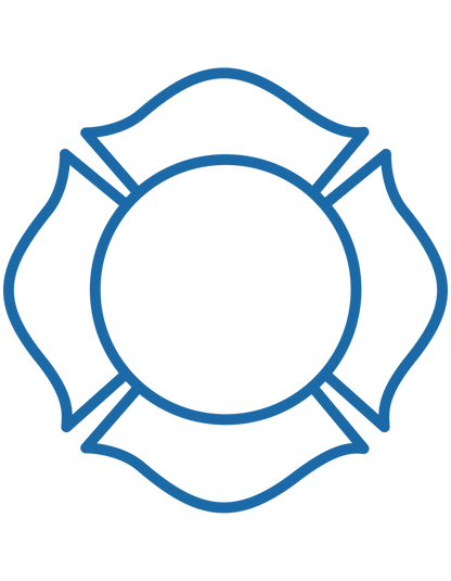 Rescue 40 — Port Chester Fire Tee (Rescue Blue Edition)