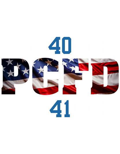Rescue 40 — PCFD Patriotic Edition Tee