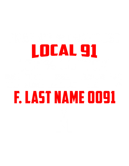 Parkersburg Local 91 - Taz - Member Exclusive Tee