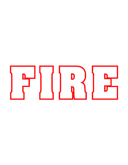 Rescue 40/41 — Port Chester Fire Tee (White Edition)