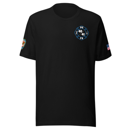 Rescue 40/41 — Port Chester Fire Tee (Rescue Blue Edition)