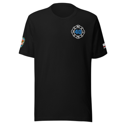 Rescue 40 — Port Chester Fire Tee (Western Style Edition)