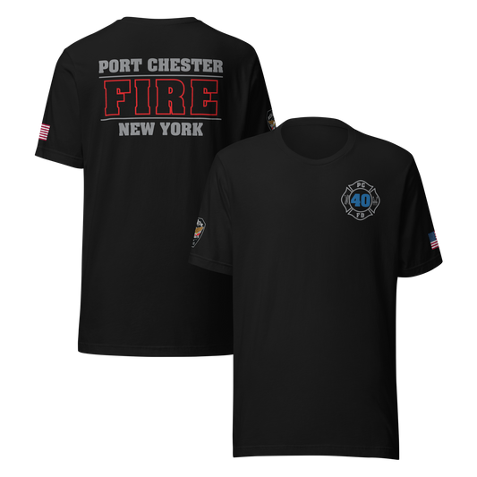 Rescue 40 — Port Chester Fire Tee (Gray Edition)