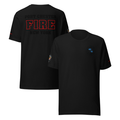 Rescue 40/41 — Port Chester Fire Tee (Blackout Edition)