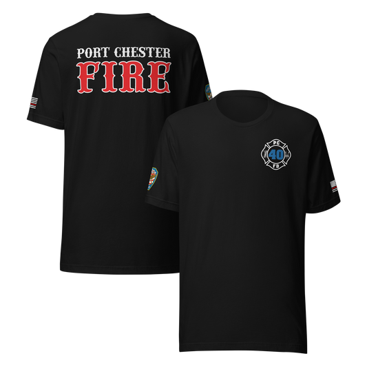 Rescue 40 — Port Chester Fire Tee (Western Style Edition)