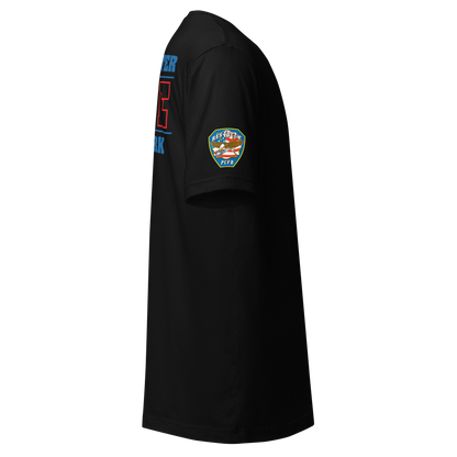 Rescue 40 — Port Chester Fire Tee (Rescue Blue Edition)