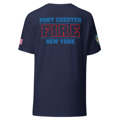 Rescue 40/41 — Port Chester Fire Tee (Rescue Blue Edition)