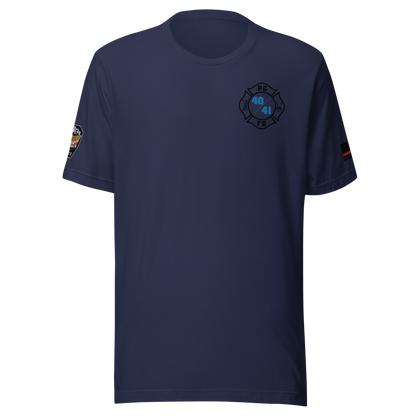 Rescue 40/41 — Port Chester Fire Tee (Blackout Edition)