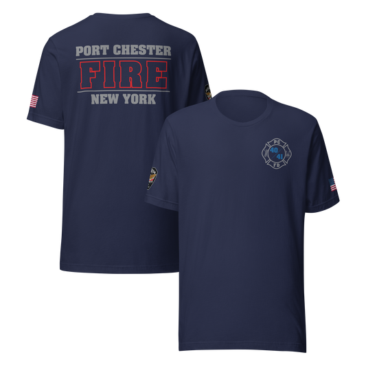 Rescue 40/41 — Port Chester Fire Tee (Gray Edition)