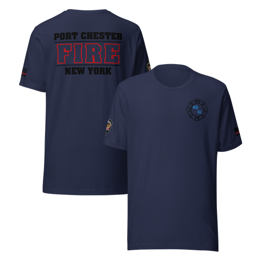 Rescue 40/41 — Port Chester Fire Tee (Blackout Edition)