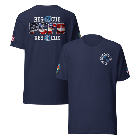 Rescue 40/41 — PCFD Patriotic Edition Tee