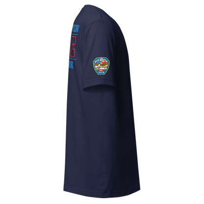 Rescue 40 — Port Chester Fire Tee (Rescue Blue Edition)